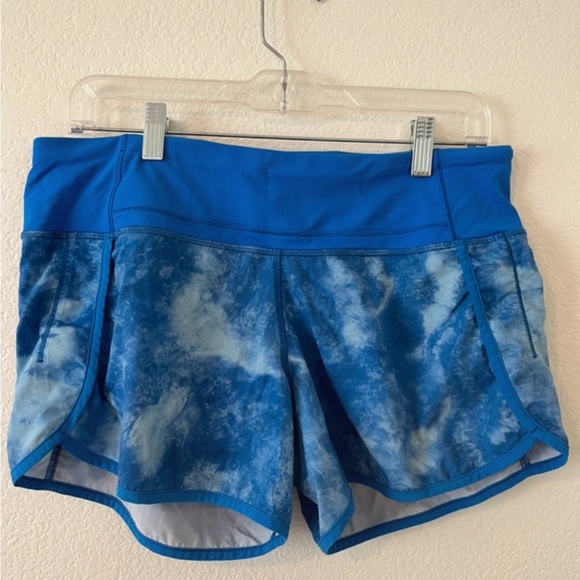 lululemon athletica Pants - Lululemon Athletica Blue Cloudy Women's Athletic Shorts